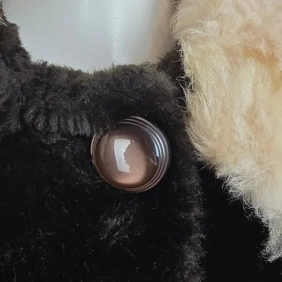 Vintage Benje's Furlook Faux Fur Brown Button Up Jacket Size L/XL - Picture 3 of 11